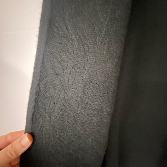 VTG Opera Design Women's Open Knit Jacket leather Luxe Event Artsy Boho Mobwife - Picture 9 of 14